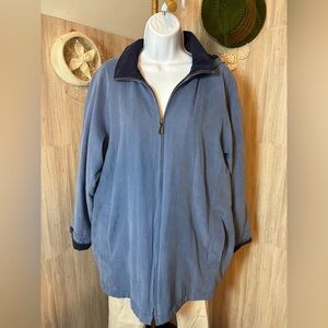 London Fog Blue Zip-Up Jacket
